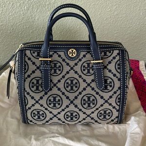 Tory Burch Monogram Barrel Bag
